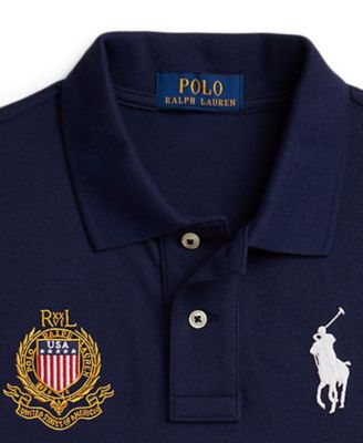 Polo Ralph Lauren USA ポロシャツ Polo Ralph Lauren Boys' 8-20 USA Cotton Mesh Polo Shirt - Macy's