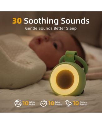 Pocket Soother Portable Baby Sound Machine – White Noise, Soothing Sounds and Nightlight