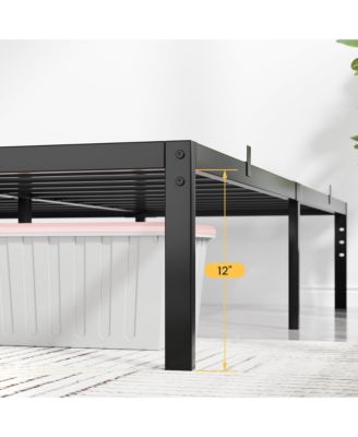 14 Inch Heavy Duty Metal Bed Frame-High Profile-Stable Noise Free-Easy Quick Assembly.