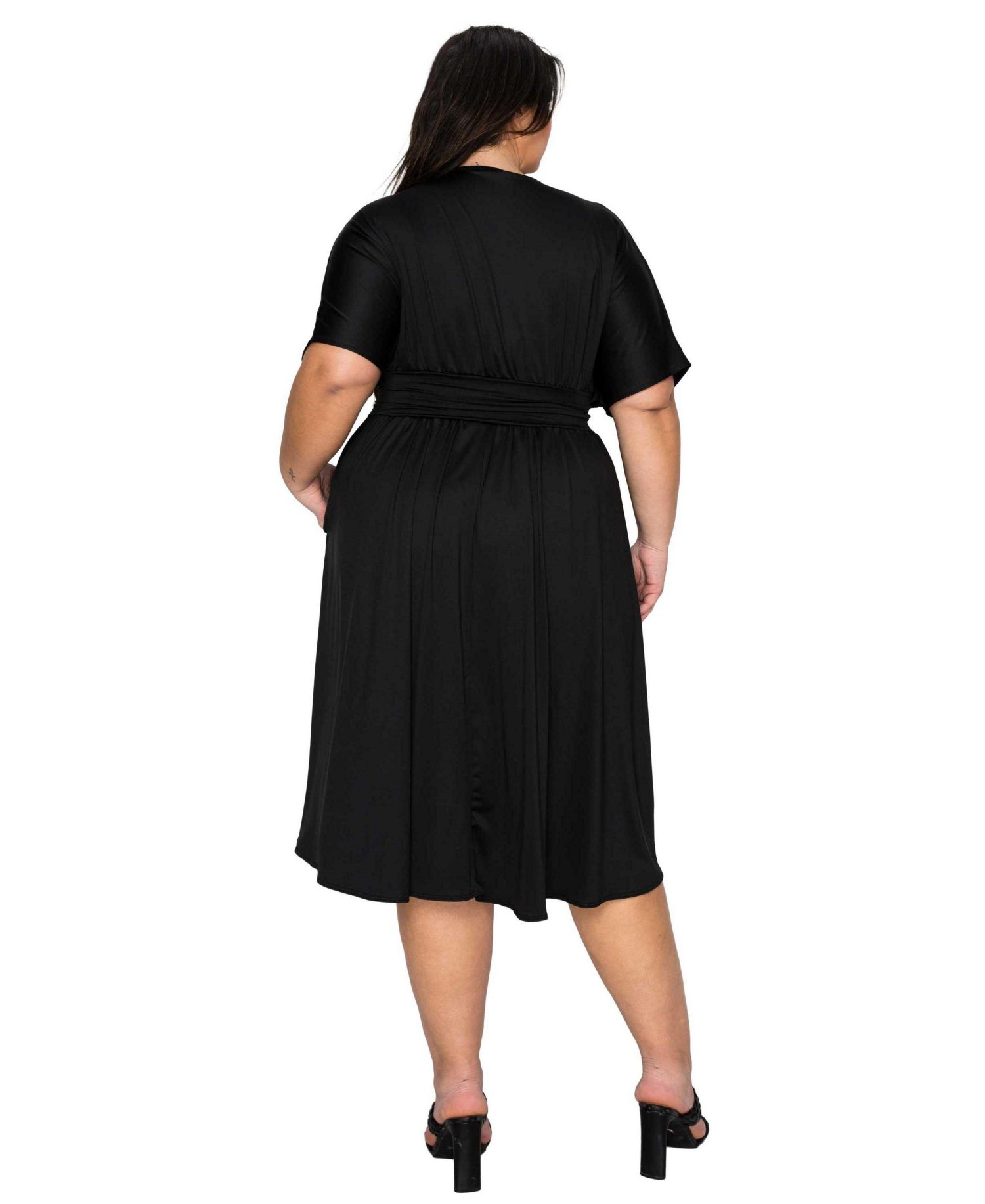 Plus Size Cyra Empire Midi Dress