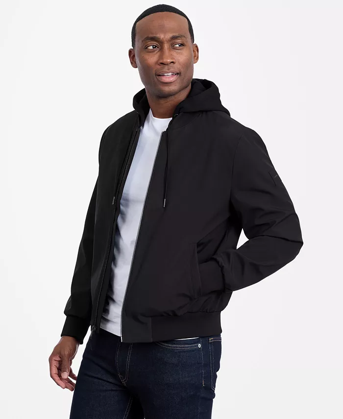 Men's Bomber Knit Hood Jacket - thumbnail 3
