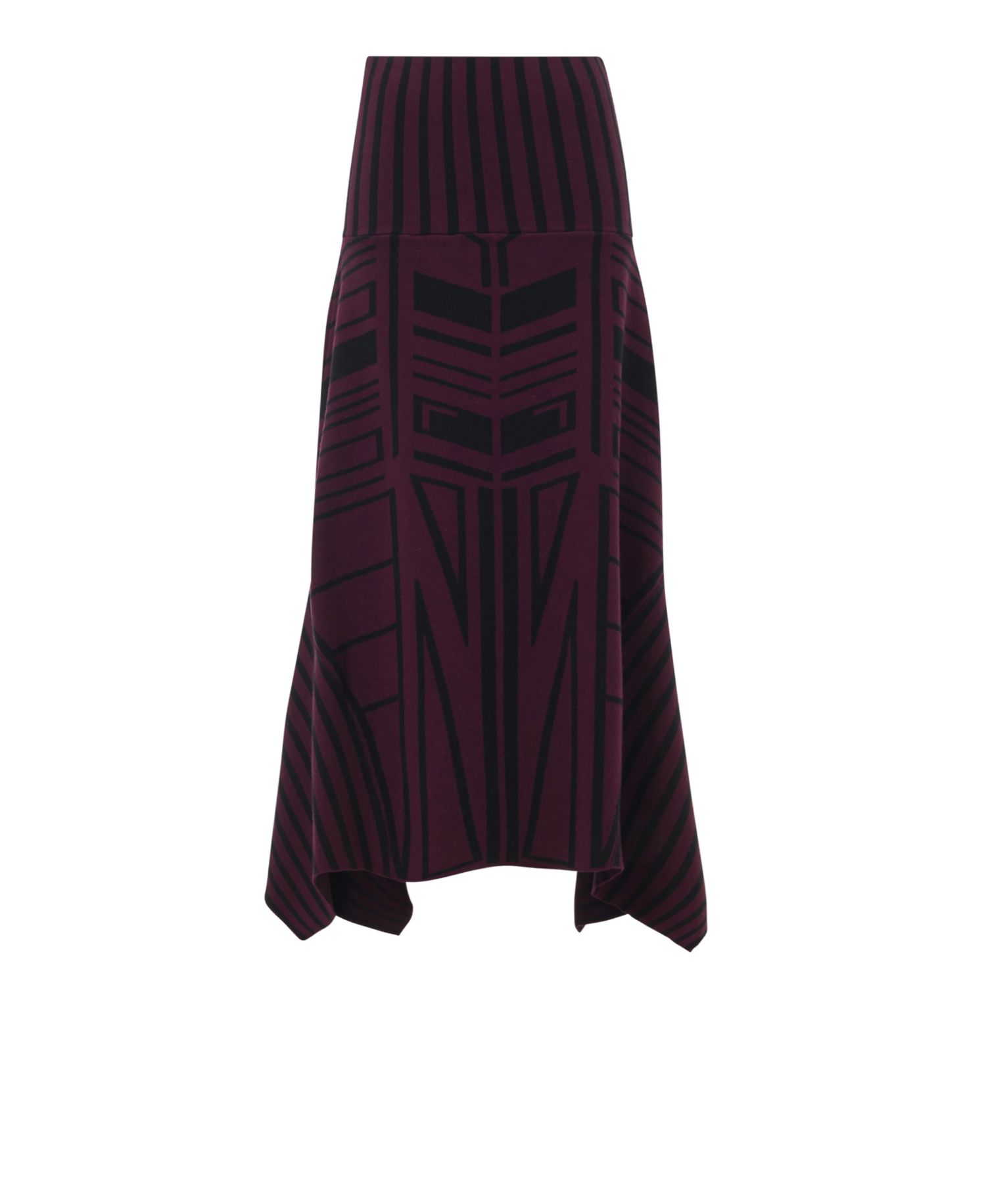 Women's Geometric Jacquard Handkerchief Skirt