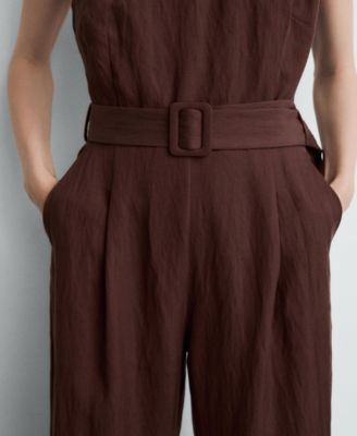 Women's Lyocell Belt Jumpsuit