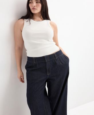 Women's Wide Leg Mid-Rise Jeans