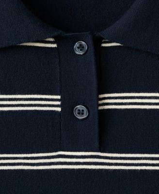 Women's Knitted Polo-Neck Sweater