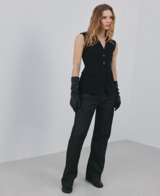 Women's Fitted Suit Waistcoat