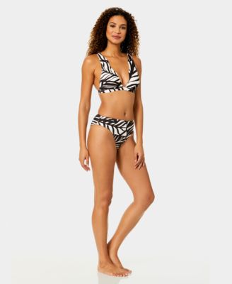 Women's Scallop Neck Plunge Swim Top