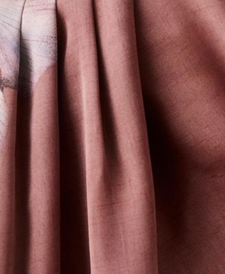 Women's Gathered Neckline Floral Blouse