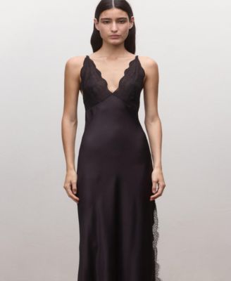 Women's Slit Lace Dress