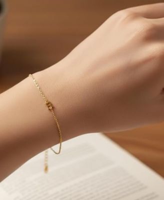 Inez Initial Bracelet/Anklet - 18K Gold Plated