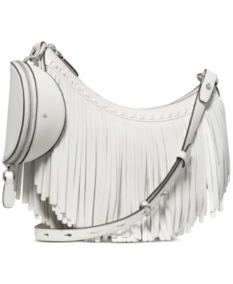 Duo Small Leather Fringe Crossbody Bag