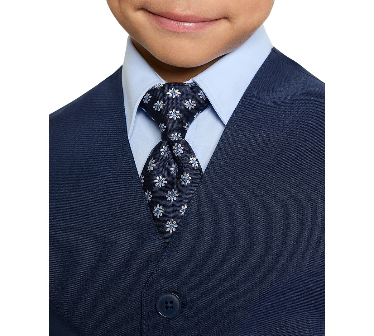 Детские Haggar SmartWash Boys' 4-7 Washable Vest, Shirt, Pants and Tie, 4-Piece Set — фото 5