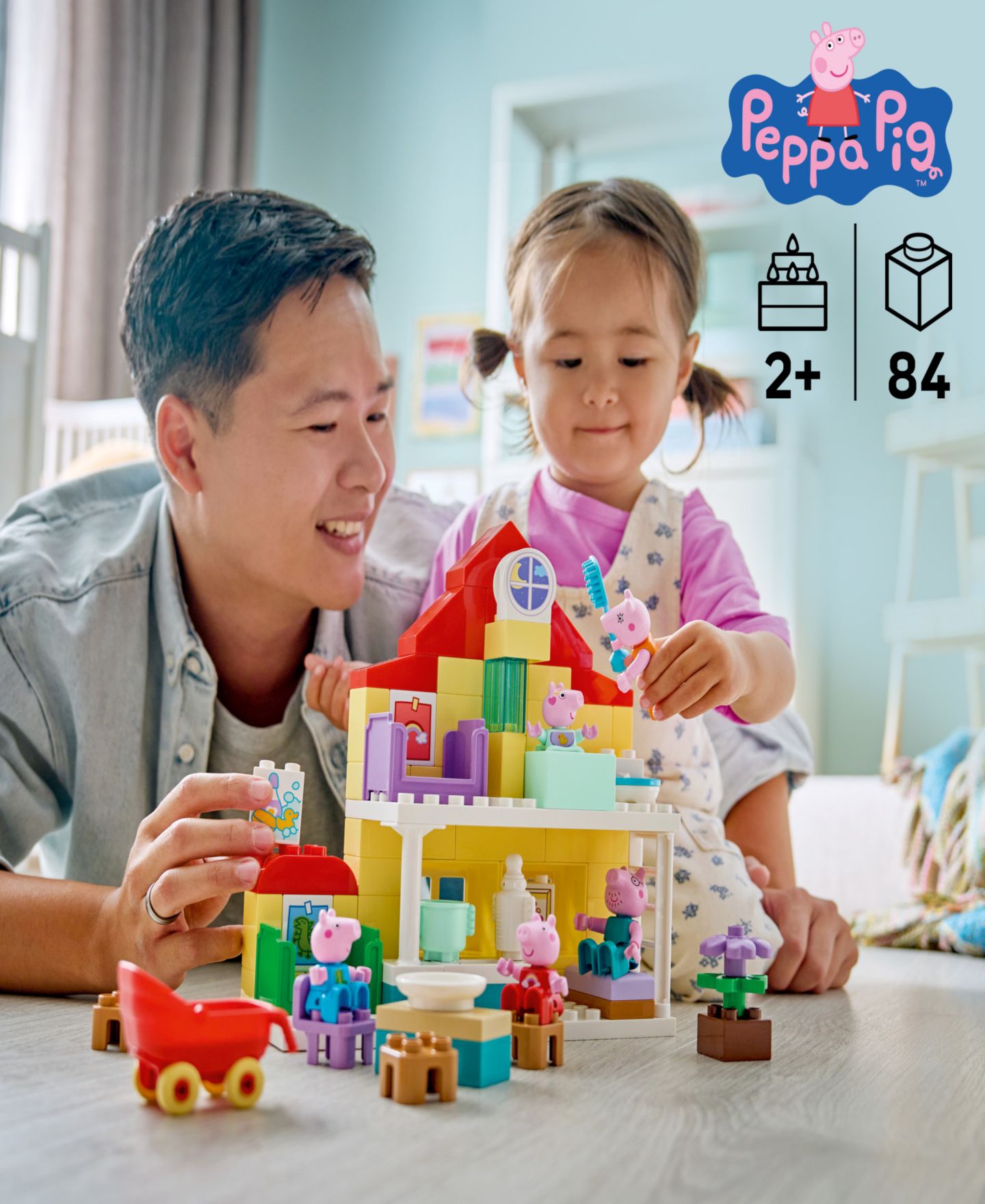 Детский конструктор LEGO® Duplo Peppa Pig Family House Building Set, 10467 — фото 2