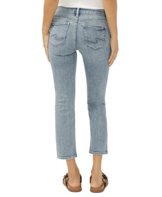 Women's Suki Mid-Rise Cropped Straight-Leg Jeans