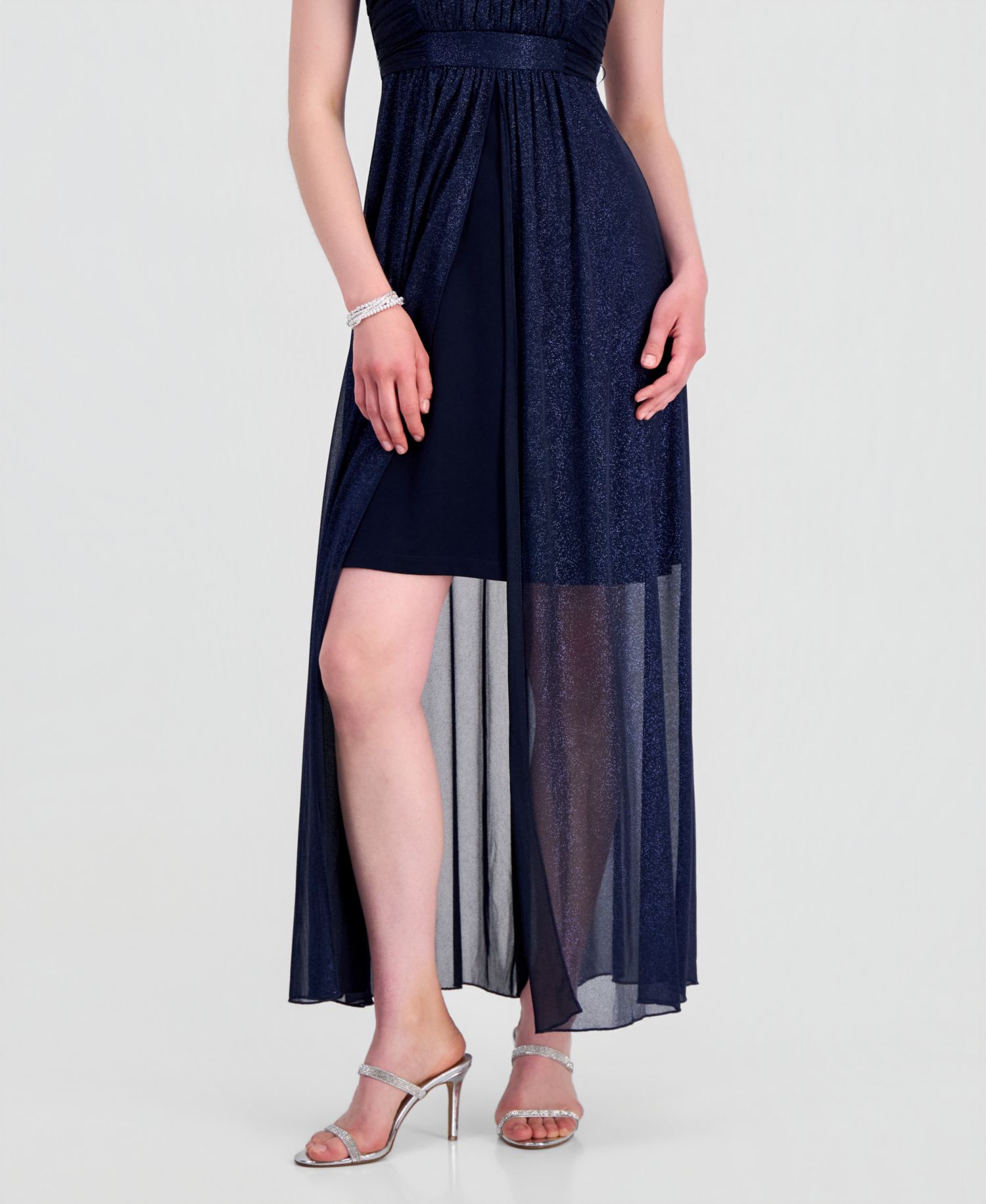 Women's Sweetheart-Neck High-Low Cocktail Dress
