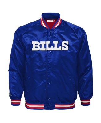 Big Boys and Girls Royal Buffalo Bills Lightweight Full-Snap Satin Jacket
