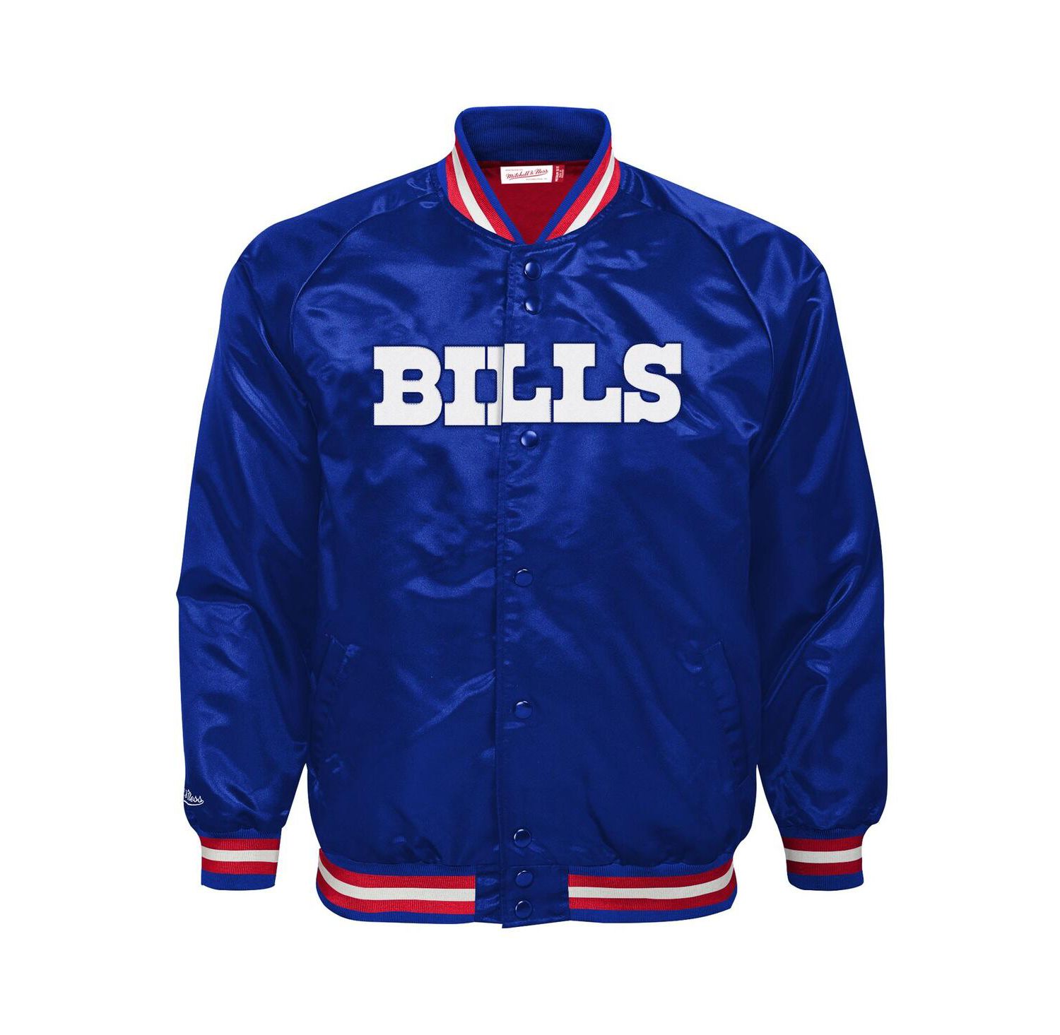 Big Boys and Girls Royal Buffalo Bills Lightweight Full-Snap Satin Jacket