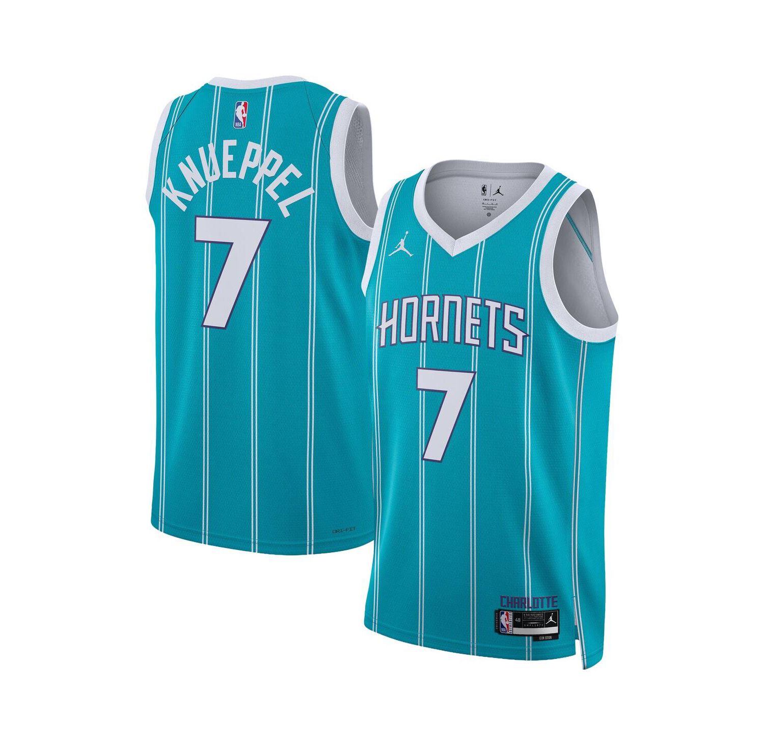 Men's and Women's Kon Knueppel Teal Charlotte Hornets Swingman Icon Edition Jersey