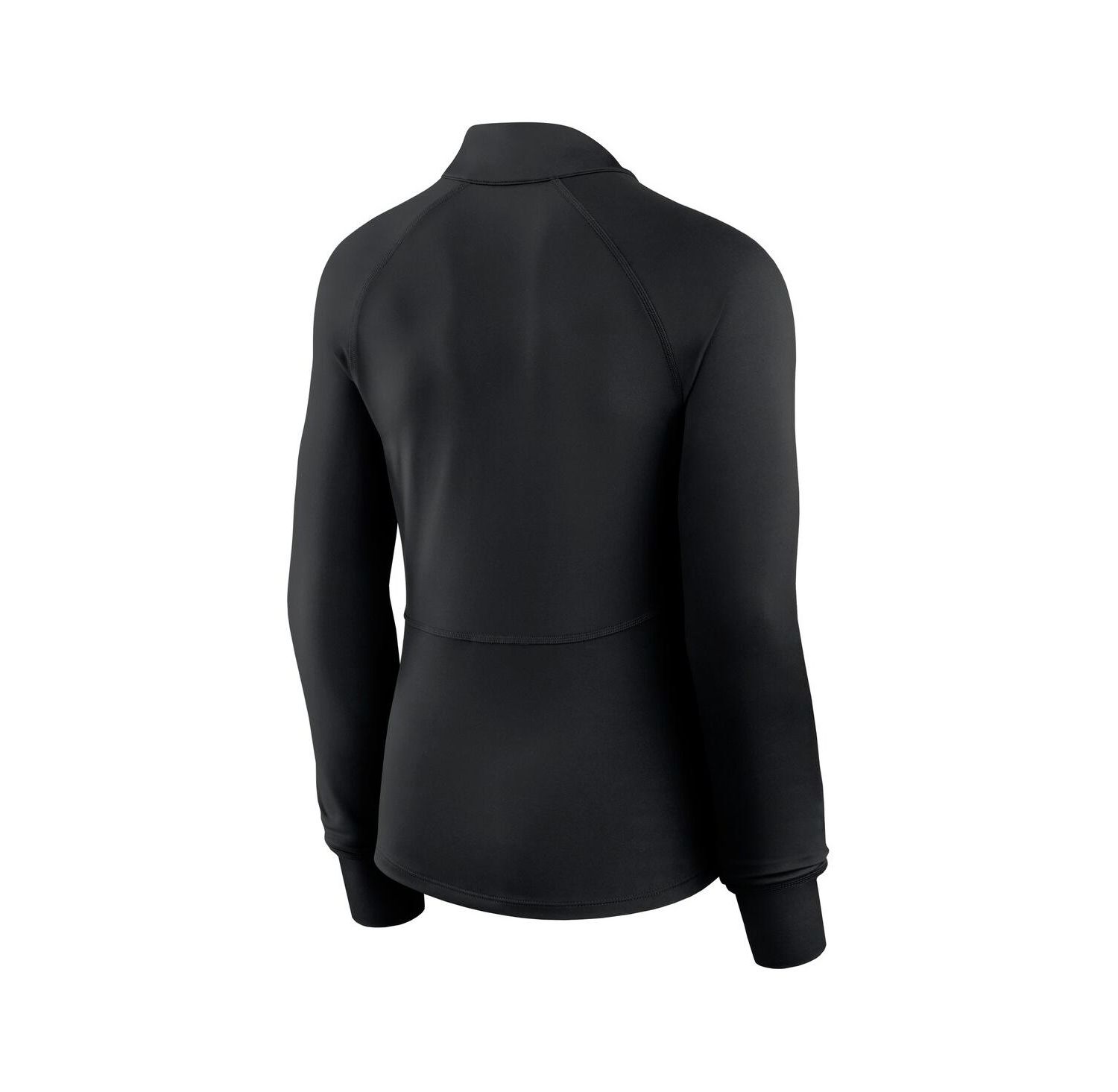 Women's Black Philadelphia 76ers Elements Match Raglan Quarter-Zip Top
