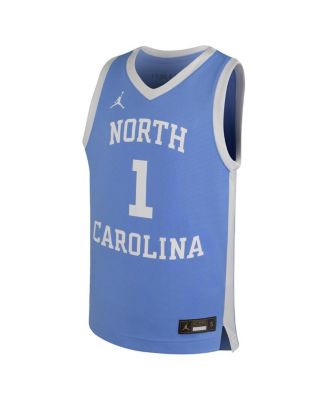 Big Boys and Girls Carolina Blue North Carolina Tar Heels Replica Basketball Jersey