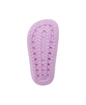 Little Girls Girls  EVA Slide – Lightweight Comfy Slide Sandals with Rhinestone Fruit Patches