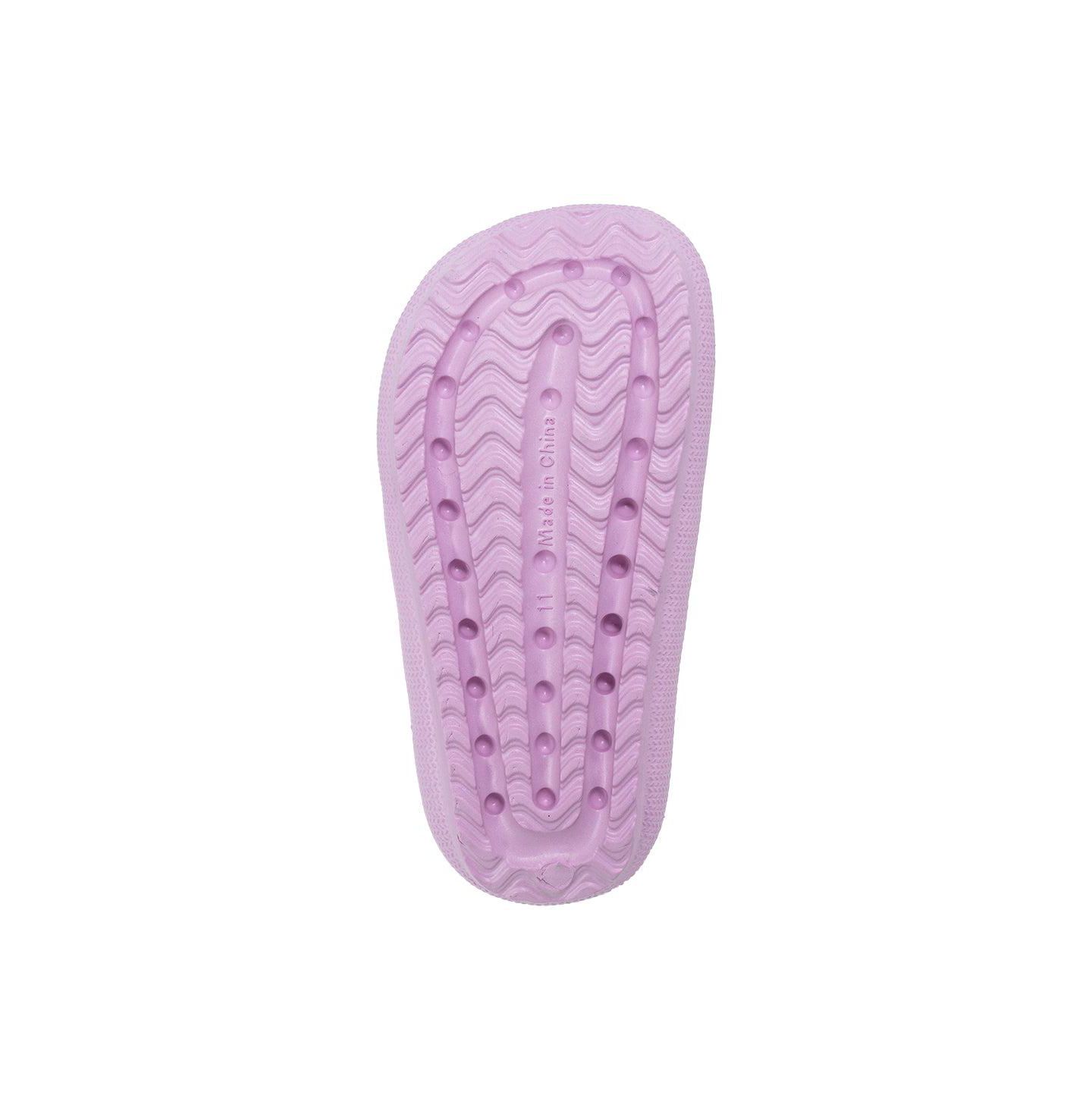 Сандалии Bebe Girls EVA Slide - Lightweight Comfy Slide Sandals with Rhinestone Fruit Patches для девочек, цвет: Сиреневый — фото 3