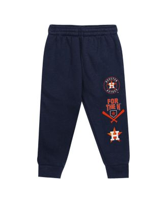 Toddler Orange/Navy Houston Astros Wind Up Pullover Hoodie and Sweatpants Set