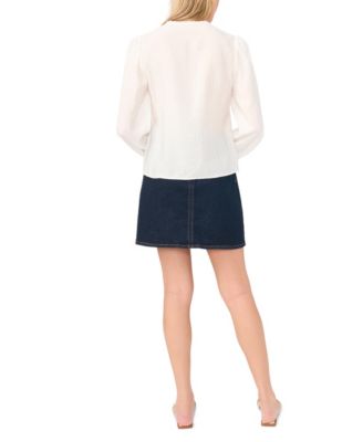 Women's Lace Button-Front Blouse