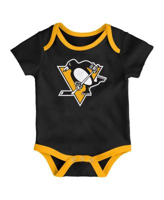 Baby Boys and Girls 3-Pack Pittsburgh Penguins Loyal Buddies Bodysuit Set