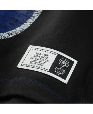 Women's Royal Chicago Cubs Color Blocked Boxy Cropped T-Shirt