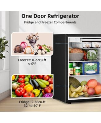 2.5 Cu. Ft. Compact Refrigerator with Chiller Compartment