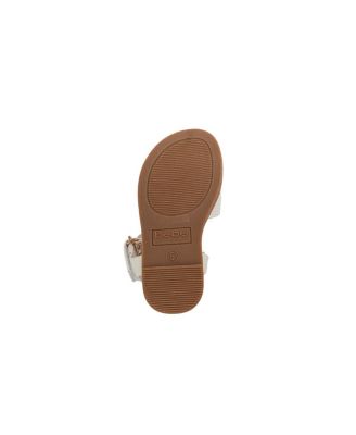 Toddler Girl's  Fashion Sandal with Flower Medallion and Hanging  b  Charm – Comfy Dressy Shoes