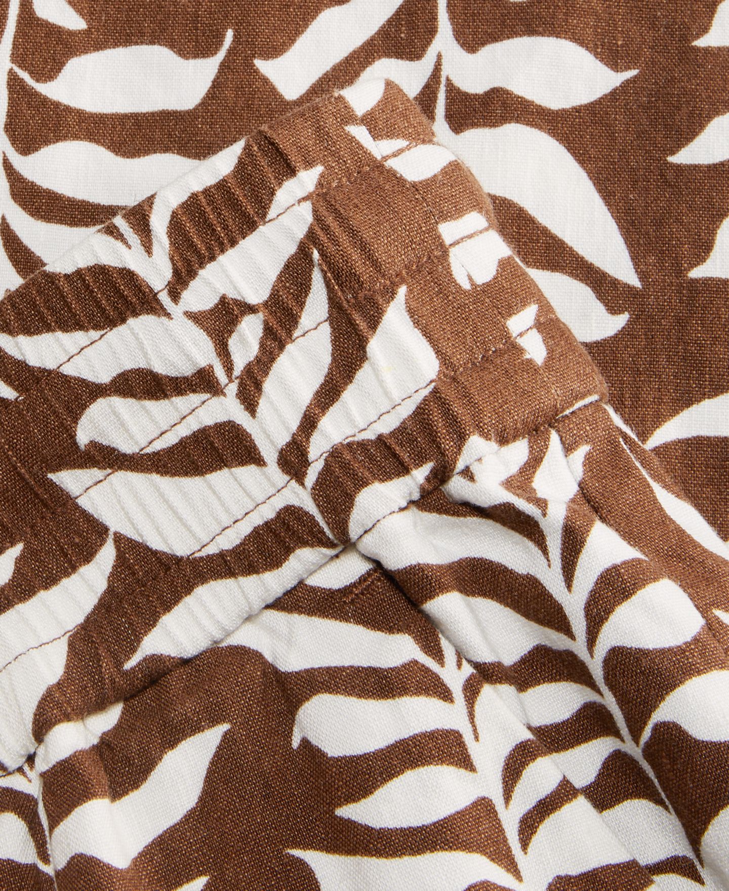 Женские брюки I.N.C. International Concepts Petite Printed Linen High-Rise Wide-Leg, цвет: Lina Palms — фото 3