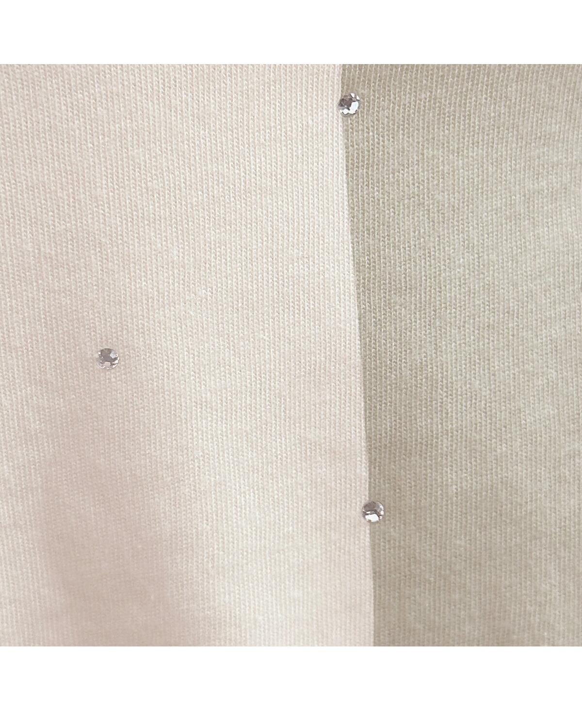 Starter Women's Cream Tampa Bay Lightning Rhinestone Sprinkle Boxy Cropped T-Shirt