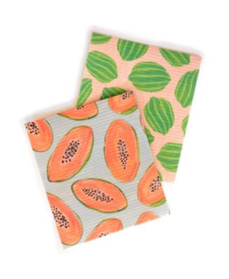 Swedish Dishcloth in Fruit Print, 2-pack