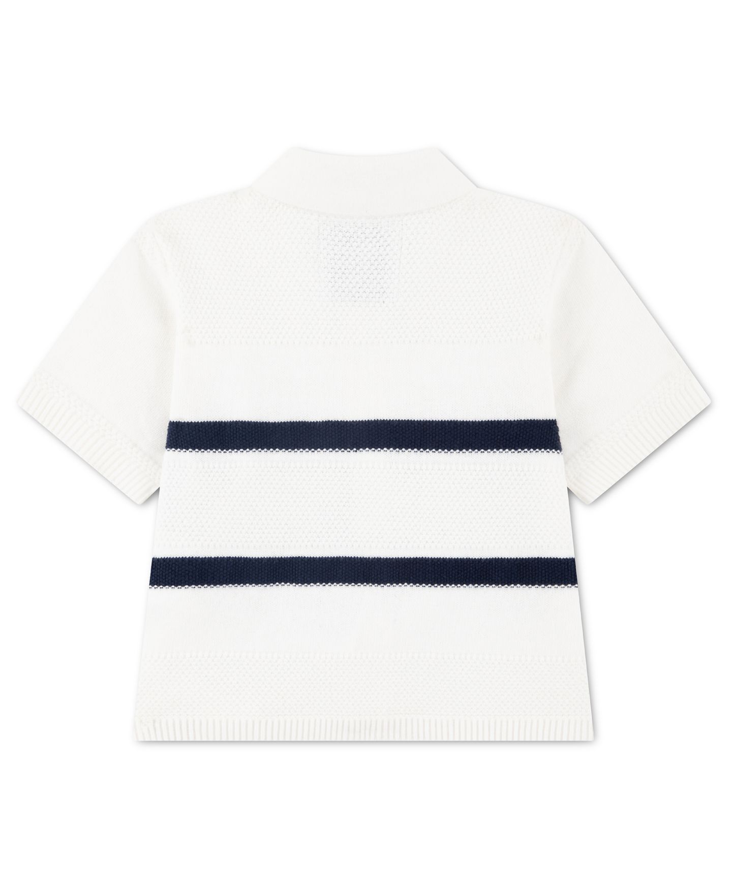 Свитер abercrombie kids Striped Button Through Sweater для мальчиков-малышей, цвет: Белый — фото 2