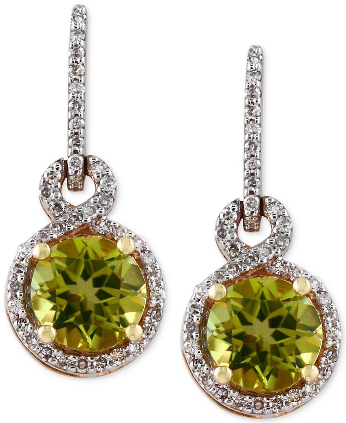 EFFY Collection OLIVIA by EFFY® Peridot (1-5/8 ct. t.w.) and Diamond (1 ...