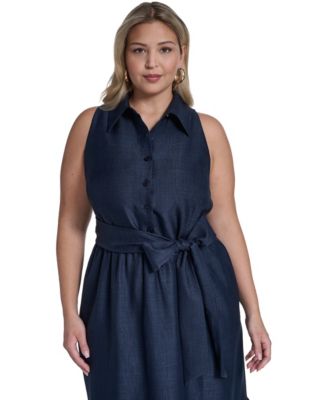 plus size sleeveless shirt dress Ombre Women's Plus Size Sleeveless Dress, Beachy Sunset Full Figure Ladies Vacation Dress, Tequila Sunrise Fitted Dress