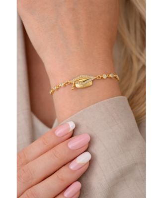 Limitless Graduation Cap Adjustable Pave Bracelet