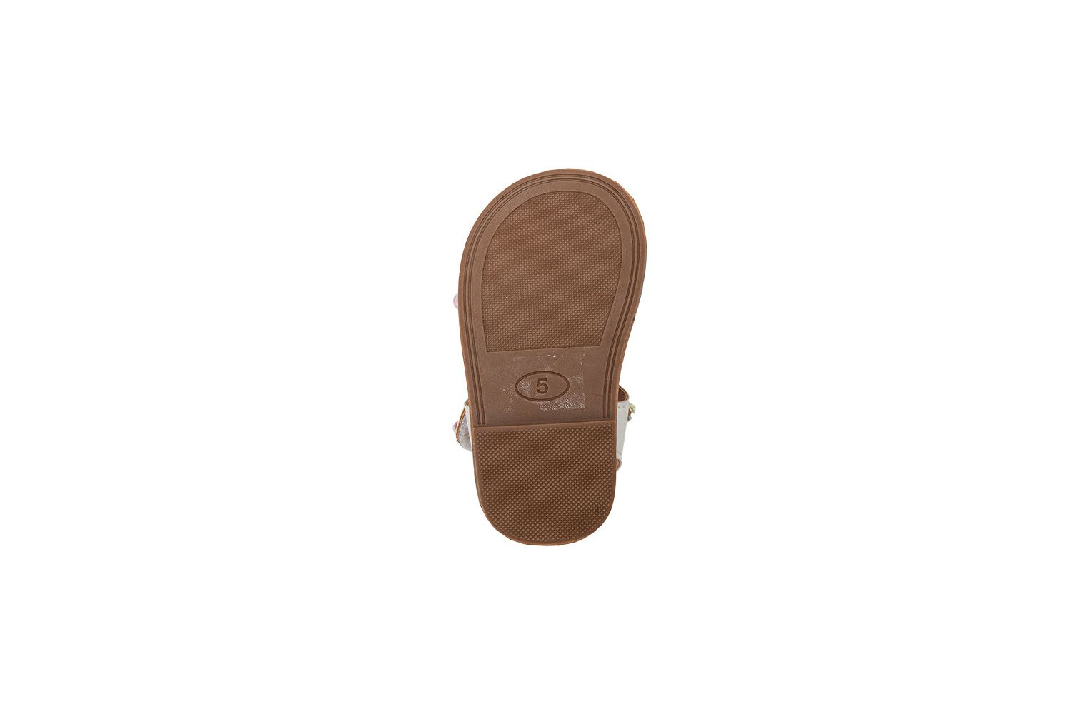 Toddler Girl's Fashion Sandals - Dressy Shoes with Glitter Braid and Bracelet Accent