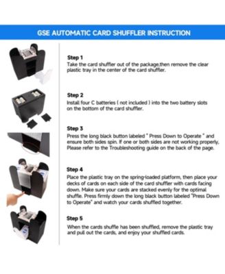 Automatic Card Shuffler, 4-Deck, AC/DC & Battery-Operated