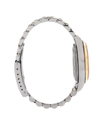 Oyster Perpetual Datejust Automatic Watch in Stainless Steel and Gold with Diamond Markers 36mm