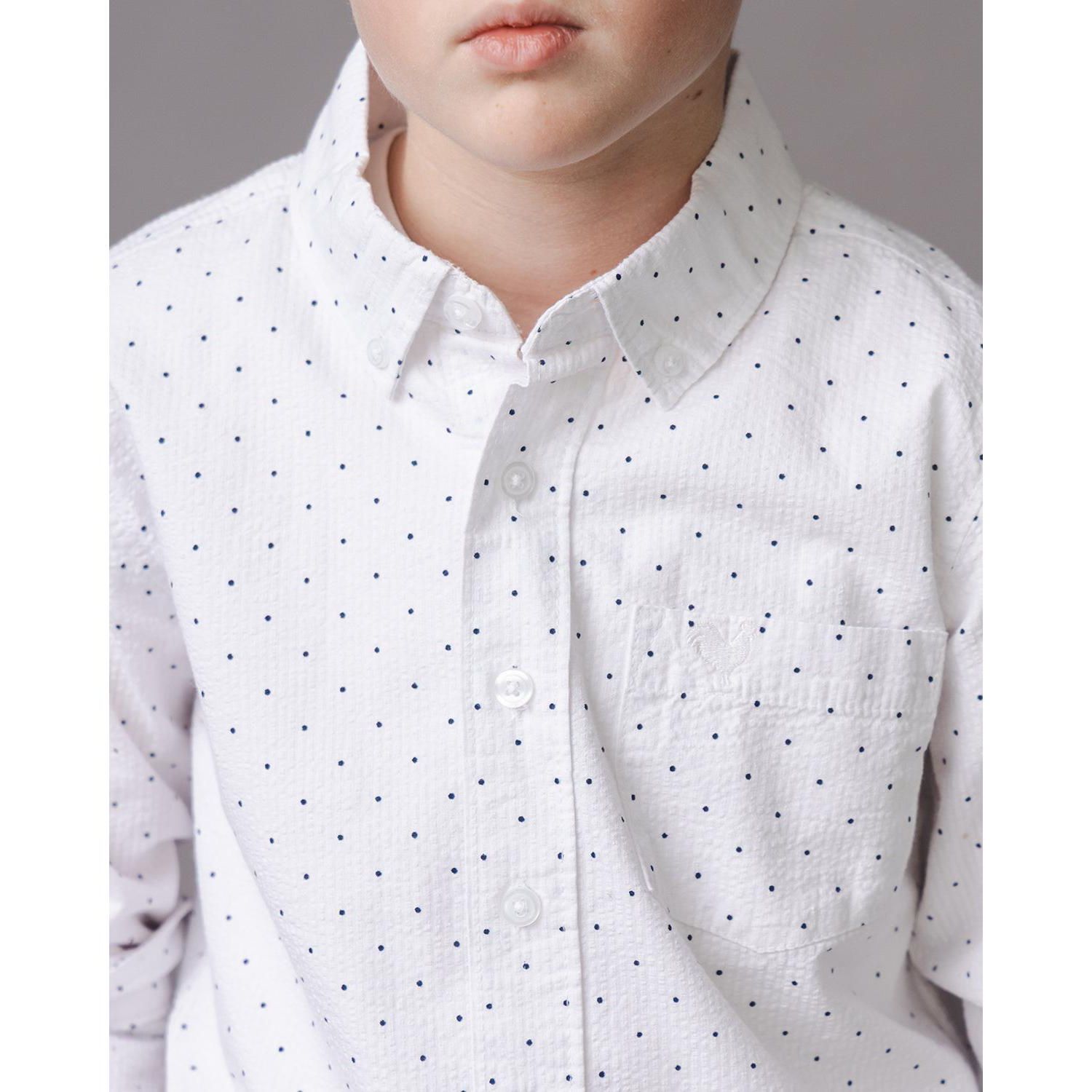 Boys Hope and Henry Organic Long Sleeve Seersucker Shirt