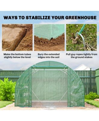 Walk-in Tunnel house with Shelves, Hoop House house