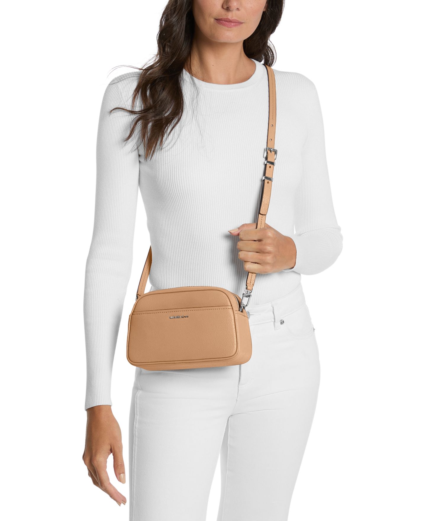 Женская сумка Michael Kors Jet Set Camera Small Crossbody Handbag, цвет: Арахисовый — фото 2