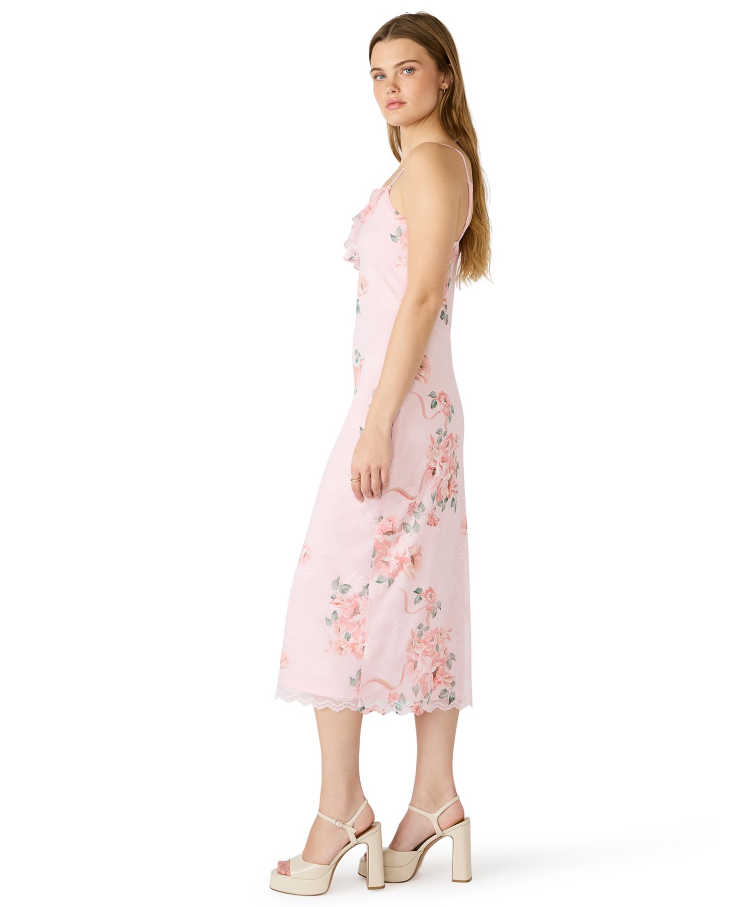 Women's Juliany Floral Printed Mesh Dress