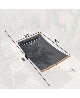 Outdoor Hammock, 2-Person, 440 lbs Capacity,