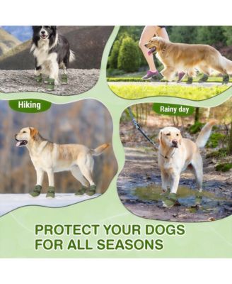 Dog Boots for Large Dogs - Breathable, Waterproof, Anti-Slip, Hiking