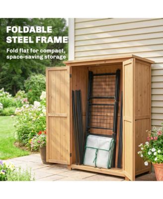 house for Outdoors, 6 Shelves house with PE Cover,