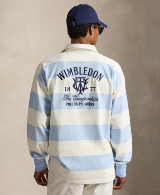 Men's Wimbledon Striped Polo Shirt